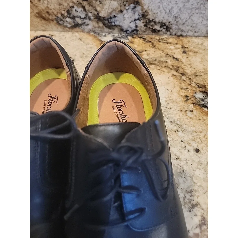 Men's Florsheim Black Cap Toe Comfortech With Ortholite Dress Shoe Sz 13D NWOB